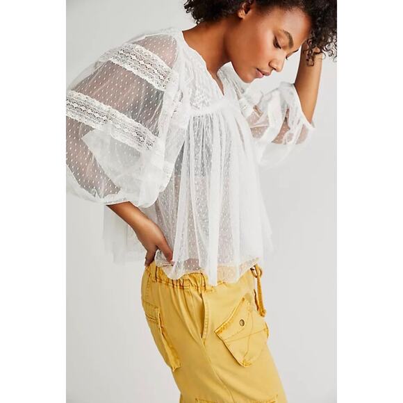 Free People True Candy Tunic in White - Picture 1 of 6